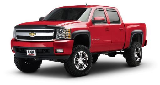 Picture of EGR 07 - 13 Chev Silverado 6 - 8ft Bed Rugged Look Fender Flares - Set (751504)