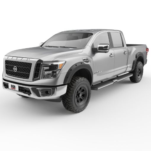 Picture of EGR 2017 Nissan Titan Bolt - On Look Fender Flares - Set - Black Matte (796005)