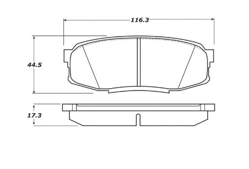 Picture of StopTech 07 - 17 Toyota Tundra Street Performance Rear Brake Pads