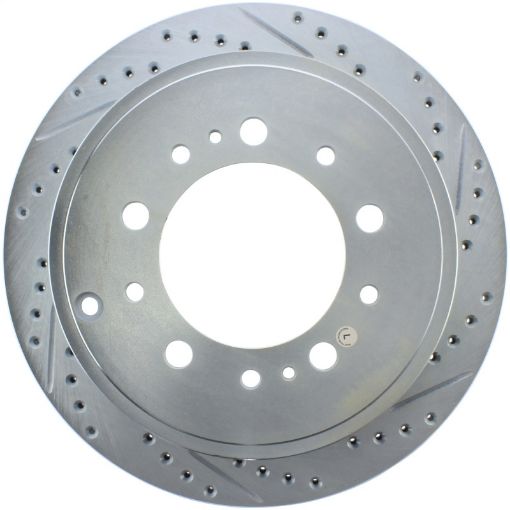 Picture of StopTech Select Sport 13 - 17 Toyota Land Cruiser Sport Drilled Slotted Rear Driver - Side Brake Rotor