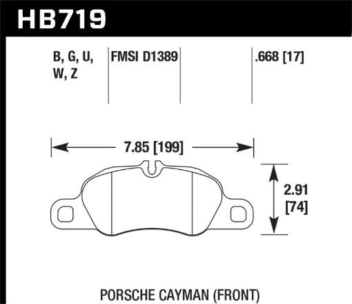 Picture of Hawk DTC - 80 14 - 16 Porsche Cayman Front Race Brake Pads