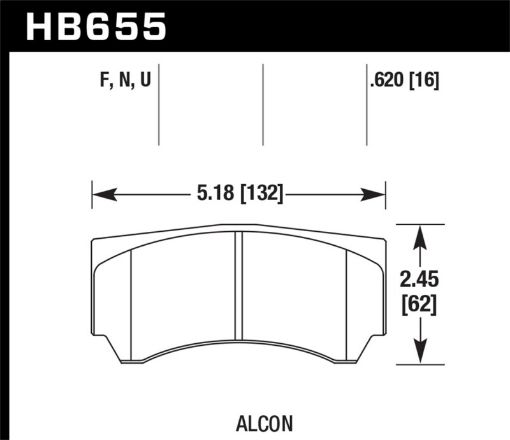 Picture of Hawk Alcon HPS 5.0 Street Brake Pads