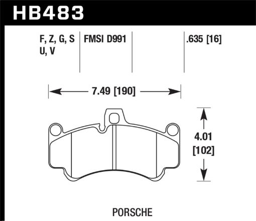 Picture of Hawk DTC - 80 01 - 13 Porsche 911 (996997) Front Race Brake Pads