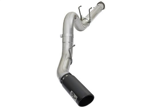 Picture of aFe ATLAS 5in DPF - Back Alum Steel Exhaust System wBlack Tip 2017 Ford Diesel Trucks V8 - 6.7L (td)