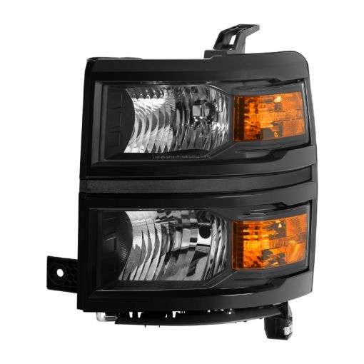 Picture of xTune Chevy Silverado 1500 14 - 15 (Non - HD) Driver Side Headlight Black - OEM Left HD - JH - CS14 - OEBK - L