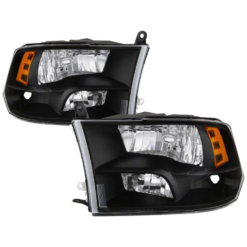 Picture of xTune Dodge Ram 1500 09 - 17 (Non - LED) Halogen Only OEM Style Headlights - Black HD - JH - DR09 - QU - BK