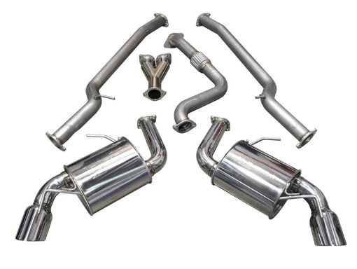 Picture of Injen 16 - 20 Chevy Camaro 2.0L 4 Cyl Full 3in Cat - Back Stainless Steel Exhaust wSS Flanges Y Pipe