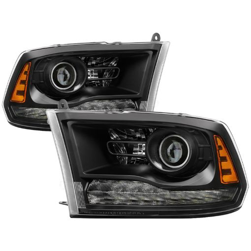 Picture of xTune Dodge Ram 13 - 17 ( w Factory Projector LED) Projector Headlight - Black HD - JH - DR13 - P - BK