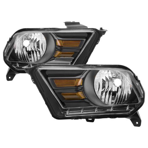 Picture of xTune Ford Mustang 10 - 14 (Non HID) OEM Style Headlights - OEM Black HD - JH - TCOL14 - OE - L