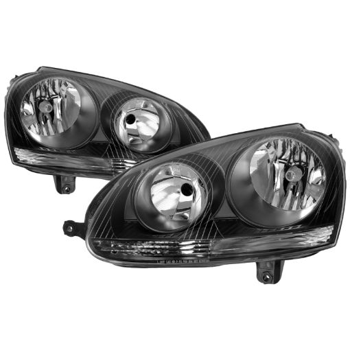 Picture of xTune Volkswagen Golf 06 - 09 OEM Style Headlights Black - OEM Black HD - JH - VJ06 - BK