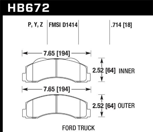 Picture of Hawk 10 - 14 Ford F - 150 Front Super Duty Brake Pads