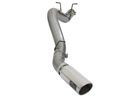 Picture of aFe LARGE BORE HD 5in 409 - SS DPF - Back Exhaust wPolished Tip 2017 GM Duramax V8 - 6.6L (td) L5P