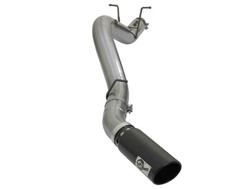 Picture of aFe LARGE BORE HD 5in 409 - SS DPF - Back Exhaust wBlack Tip 2017 GM Duramax V8 - 6.6L (td) L5P