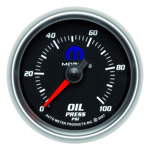 Picture of Autometer Mopar 2 - 116in Mechanical 100PSI Oil Pressure Gauge