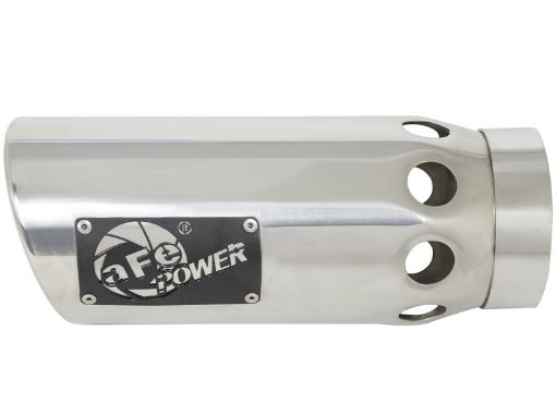 Picture of aFe Power Intercooled Tip Stainless Steel - Polished 4in In x 5in Out x 12in L Clamp On