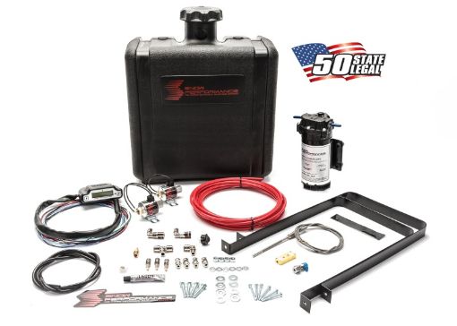 Picture of Snow Performance Stg 3 Boost Cooler Water Injection Kit TD (Red Hi - Temp Tubing and Quick Fittings)