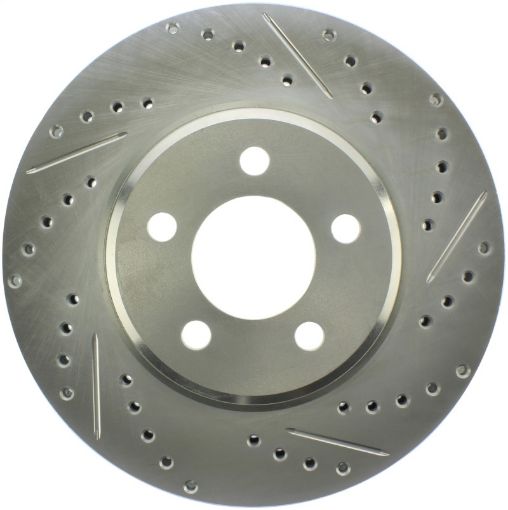 Picture of StopTech Select Sport 06 - 17 Dodge Charrger14 - 17 Chrysler 300 Slotted Drilled Front Left Rotor