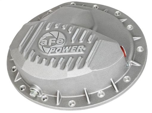 Picture of aFe Power Rear Differential Cover Raw wMachined Fins Street Ser. 16 - 17 Nissan Titan XD (AAM 9.5 - 14)