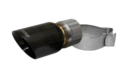 Picture of Corsa Single Universal 2.5in Inlet 3in Outlet Black PVD Pro - Series Tip Kit