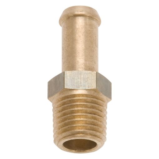 Picture of Edelbrock Fitting 14 - 18 NPT X 38In Single Barb Brass