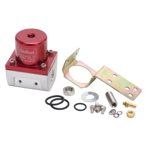 Picture of Edelbrock Fuel Pressure Regulator EFI 180 GPH 35 - 90 PSI - 6 InOut - 6 Return RedClear