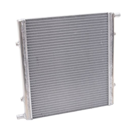 Picture of Edelbrock Heat Exchanger Single Pass Single Row 22 000 BtuHr 16In W X 16In H X 1 5In D Silver