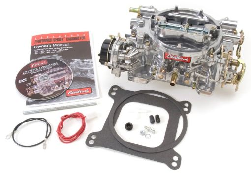 Picture of Edelbrock Carburetor Performer Series 4 - Barrel 500 CFM Electric Choke Satin Finish