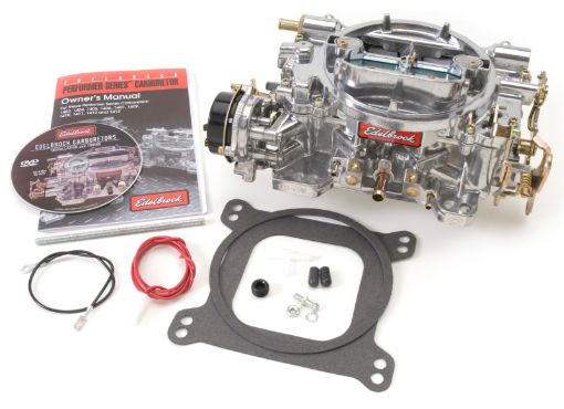 Picture of Edelbrock Carburetor Performer Series 4 - Barrel 750 CFM Electric Choke Satin Finish