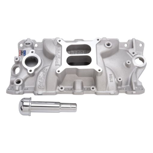 Picture of Edelbrock Intake Manifold Performer Eps w Oil Fill Tube And Breather for Small - Block Chevy