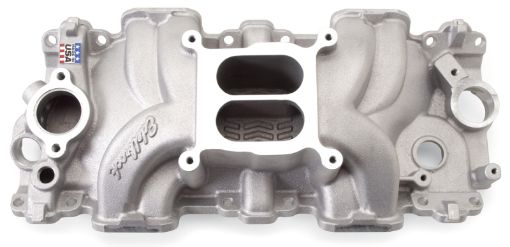 Picture of Edelbrock Intake Manifold Single Quad Perf RPM Chevrolet 348409 Inwin Big Block Small Port