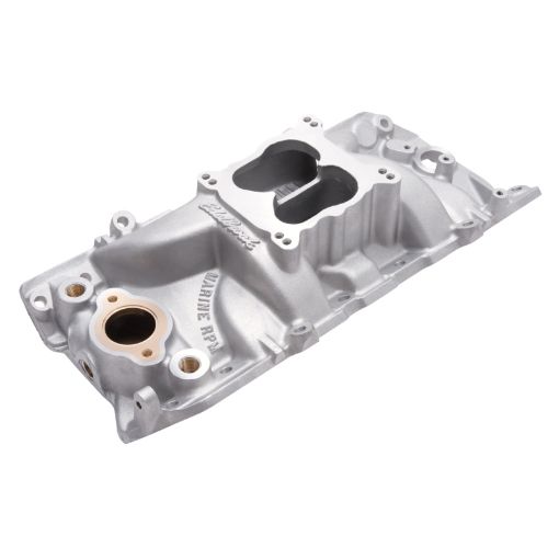 Picture of Edelbrock Manifold Marine RPM Chevy Big Block Oval Port w Brass