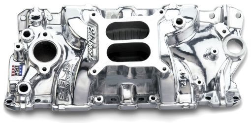 Picture of Edelbrock SBC Performer Eps Polished Manifold