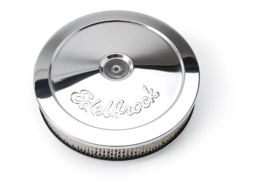 Picture of Edelbrock Air Cleaner Pro - Flo Series Round Steel Top Paper Element 10In Dia X 3 5In Chrome