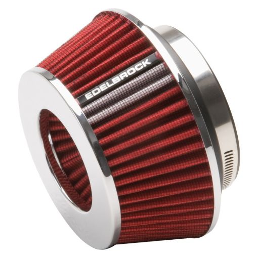 Picture of Edelbrock Air Filter Pro - Flo Series Conical 3 7In Tall RedChrome