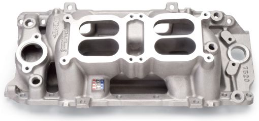 Picture of Edelbrock Manifold Dual Quad RPM Air Gap BB Chevy Oval Port