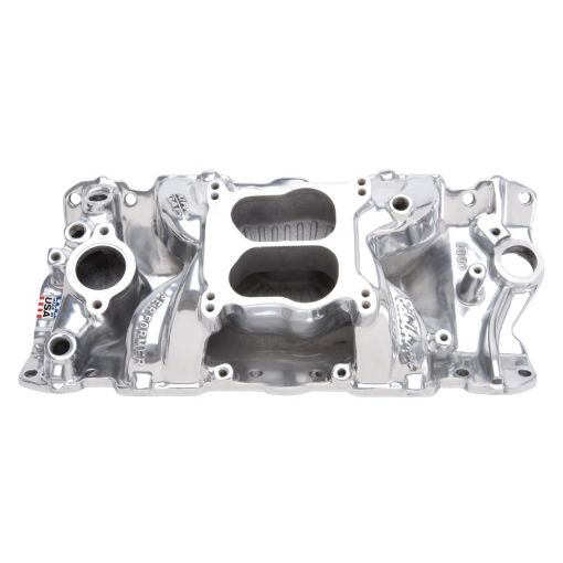 Picture of Edelbrock SBC Perf Air Gap Manifold Polished