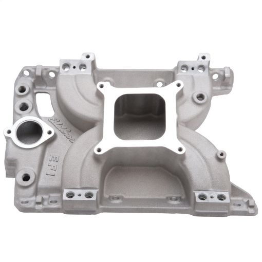 Picture of Edelbrock Manifold Torker II Pontiac 389455 for STD Flange Tb