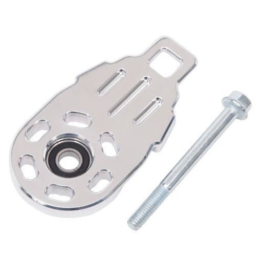 Picture of Edelbrock Tensioner Cover Dual Quad LsSbc Supercharger Polished