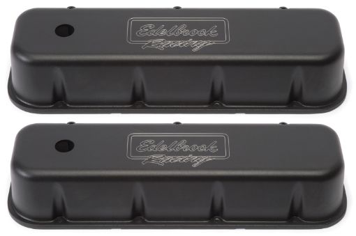 Picture of Edelbrock Valve Cover Victor Series Chevrolet 1965 and Later 396 - 502 V8 Tall Black