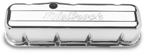 Picture of Edelbrock Valve Cover Signature Series Chevrolet 1965 and Later 396 - 502 V8 Chrome