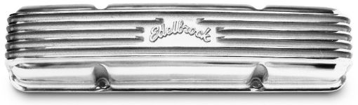 Picture of Edelbrock Valve Cover Classic Series Chevrolet 1959 - 1986 262 - 400 CI V8 Polshed