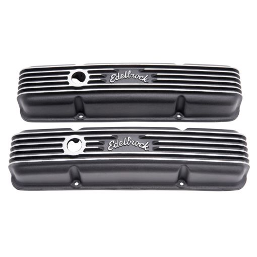 Picture of Edelbrock Valve Cover Classic Series Chevrolet 1959 - 1986 262 - 400 CI V8 Black