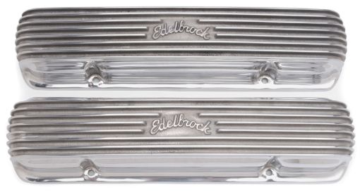 Picture of Edelbrock Valve Cover Classic Series Pontiac 1962 - 1979 301 - 455 CI V8 Polshed