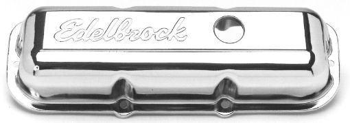 Picture of Edelbrock Valve Cover Signature Series Chevrolet 1982 - 1993 2 8L 60 V6 Chrome