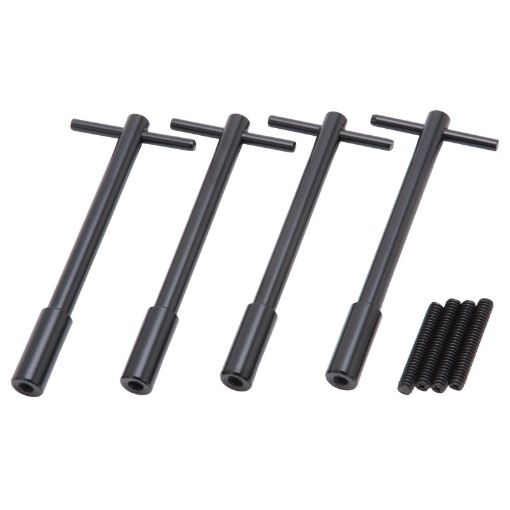 Picture of Edelbrock Vc Hold Down Kit T - Bar 14In - 20 Thread 5In Long Black (Set of 4)