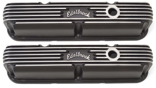 Picture of Edelbrock Valve Cover Classic Series Chrysler La 318 - 340 - 360 CI V8 Black