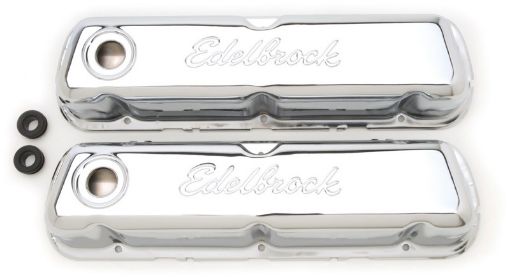 Picture of Edelbrock Valve Cover Signature Series Ford 260 - 289 - 302 - 351W CI V8 Chrome