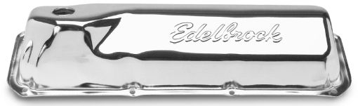 Picture of Edelbrock Valve Cover Signature Series Ford 351M - 400 - 351C CI V8 Chrome