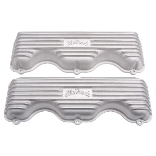 Picture of Edelbrock Valve Cover Classic Series Chevrolet W 348409 CI V8 Satin