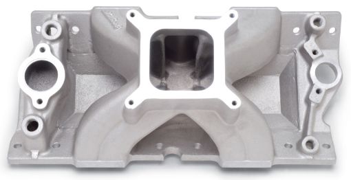 Picture of Edelbrock Super Victor SBC Manifold for GM Cast Iron Vortec Heads (Race Manifold)